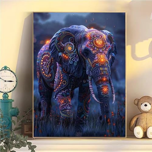 Elefant Malen Nach Zahlen Erwachsene Groß XXL 90x120cm, Tier Malen Nach Zahlen Kinder ab 8 Jahre, DIY Paint by Numbers Geschenk Kreativ Set für Erwachsene, Mit 3 Feinen Pinsel und Acrylfarbe YH2-44 Elefant Malen Nach Zahlen Erwachsene Groß XXL 90x120cm, Tier Malen Nach Zahlen Kinder ab 8 Jahre, DIY Paint by Numbers Geschenk Kreativ Set für Erwachsene, Mit 3 Feinen Pinsel und Acrylfarbe YH2-44 von Kazhxnng