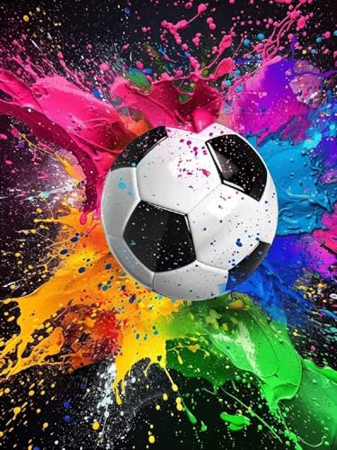 Fußball Diamond Painting Erwachsene, 5D DIY Bewegung Diamant Painting Bilder für Kinder ab 8 Jahre, Malen nach Zahlen Diamant Kits, Daiments Bastelset Set Malerei Stickerei Geschenke 45x60cm F1-498 Fußball Diamond Painting Erwachsene, 5D DIY Bewegung Diamant Painting Bilder für Kinder ab 8 Jahre, Malen nach Zahlen Diamant Kits, Daiments Bastelset Set Malerei Stickerei Geschenke 45x60cm F1-498 von Kazhxnng