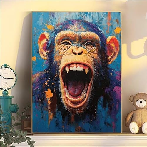 Gorillas Malen Nach Zahlen Erwachsene Groß XXL 100x130cm, Tier Malen Nach Zahlen Kinder ab 8 Jahre, DIY Paint by Numbers Geschenk Kreativ Set für Erwachsene, Mit 3 Feinen Pinsel und Acrylfarbe YH2-52 Gorillas Malen Nach Zahlen Erwachsene Groß XXL 100x130cm, Tier Malen Nach Zahlen Kinder ab 8 Jahre, DIY Paint by Numbers Geschenk Kreativ Set für Erwachsene, Mit 3 Feinen Pinsel und Acrylfarbe YH2-52 von Kazhxnng