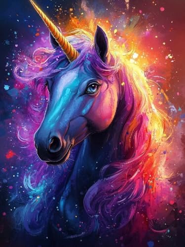 Horse Diamond Painting Groß XXL 70x90cm für Erwachsene Kinder ab 6 Jahre, 5D DIY Diamond Painting Einhorn, Diamant Malerei Bilder Stickerei Set, Full Drill Dimond Kristall Handwerk Geschenke F1-64 Horse Diamond Painting Groß XXL 70x90cm für Erwachsene Kinder ab 6 Jahre, 5D DIY Diamond Painting Einhorn, Diamant Malerei Bilder Stickerei Set, Full Drill Dimond Kristall Handwerk Geschenke F1-64 von Kazhxnng