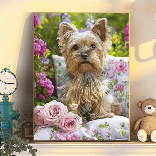 Hund Malen Nach Zahlen Erwachsene Groß XXL 100x130cm, Blumen Malen Nach Zahlen Kinder ab 8 Jahre, DIY Paint by Numbers Geschenk Kreativ Set für Erwachsene, Mit 3 Feinen Pinsel und Acrylfarbe YH2-116 Hund Malen Nach Zahlen Erwachsene Groß XXL 100x130cm, Blumen Malen Nach Zahlen Kinder ab 8 Jahre, DIY Paint by Numbers Geschenk Kreativ Set für Erwachsene, Mit 3 Feinen Pinsel und Acrylfarbe YH2-116 von Kazhxnng