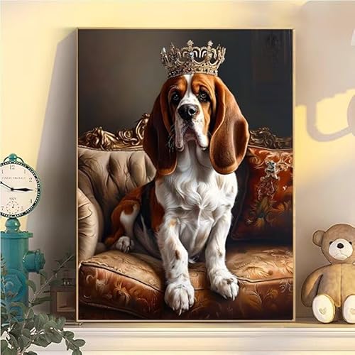 Hund Malen Nach Zahlen Erwachsene Groß XXL 45x60cm, Tier Malen Nach Zahlen Kinder ab 8 Jahre, DIY Paint by Numbers Geschenk Kreativ Set für Erwachsene, Mit 3 Feinen Pinsel und Acrylfarbe Deko YH2-100 Hund Malen Nach Zahlen Erwachsene Groß XXL 45x60cm, Tier Malen Nach Zahlen Kinder ab 8 Jahre, DIY Paint by Numbers Geschenk Kreativ Set für Erwachsene, Mit 3 Feinen Pinsel und Acrylfarbe Deko YH2-100 von Kazhxnng
