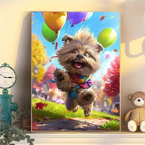 Hund Malen Nach Zahlen Erwachsene Groß XXL 65x85cm, Ballon Malen Nach Zahlen Kinder ab 8 Jahre, DIY Paint by Numbers Geschenk Kreativ Set für Erwachsene, Mit 3 Feinen Pinsel und Acrylfarbe YH2-124 Hund Malen Nach Zahlen Erwachsene Groß XXL 65x85cm, Ballon Malen Nach Zahlen Kinder ab 8 Jahre, DIY Paint by Numbers Geschenk Kreativ Set für Erwachsene, Mit 3 Feinen Pinsel und Acrylfarbe YH2-124 von Kazhxnng