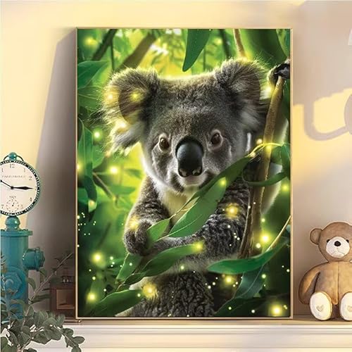 Koala Malen Nach Zahlen Erwachsene Groß XXL 40x50cm, Tier Malen Nach Zahlen Kinder ab 8 Jahre, DIY Paint by Numbers Geschenk Kreativ Set für Erwachsene, Mit 3 Feinen Pinsel und Acrylfarbe Deko YH2-458 Koala Malen Nach Zahlen Erwachsene Groß XXL 40x50cm, Tier Malen Nach Zahlen Kinder ab 8 Jahre, DIY Paint by Numbers Geschenk Kreativ Set für Erwachsene, Mit 3 Feinen Pinsel und Acrylfarbe Deko YH2-458 von Kazhxnng