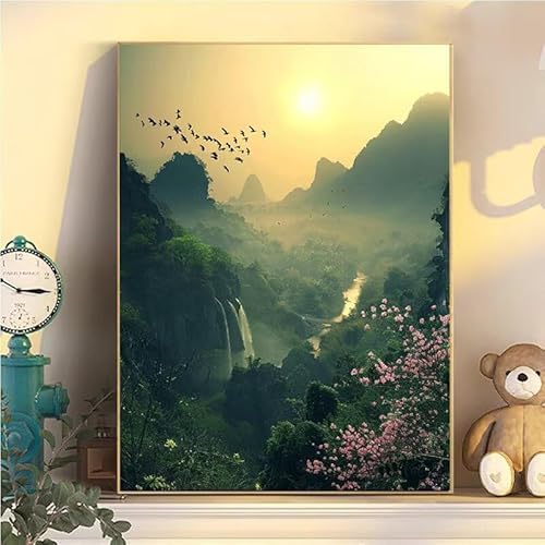 Landschaft Malen Nach Zahlen Erwachsene Groß XXL 30x40cm, Natur Malen Nach Zahlen Kinder ab 8 Jahre, DIY Paint by Numbers Kreativ Set für Erwachsene, Mit 3 Feinen Pinsel und Acrylfarbe YH2-448 Landschaft Malen Nach Zahlen Erwachsene Groß XXL 30x40cm, Natur Malen Nach Zahlen Kinder ab 8 Jahre, DIY Paint by Numbers Kreativ Set für Erwachsene, Mit 3 Feinen Pinsel und Acrylfarbe YH2-448 von Kazhxnng
