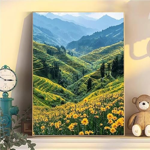 Landschaft Malen Nach Zahlen Erwachsene Groß XXL 40x50cm, Sonnenblume Malen Nach Zahlen Kinder ab 8 Jahre, DIY Paint by Numbers Kreativ Set für Erwachsene, Mit 3 Feinen Pinsel und Acrylfarbe YH2-422 Landschaft Malen Nach Zahlen Erwachsene Groß XXL 40x50cm, Sonnenblume Malen Nach Zahlen Kinder ab 8 Jahre, DIY Paint by Numbers Kreativ Set für Erwachsene, Mit 3 Feinen Pinsel und Acrylfarbe YH2-422 von Kazhxnng