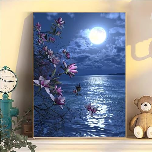 Landschaft Malen Nach Zahlen Erwachsene Groß XXL 50x70cm, Mond Malen Nach Zahlen Kinder ab 8 Jahre, DIY Paint by Numbers Geschenk Kreativ Set für Erwachsene, Mit 3 Feinen Pinsel und Acrylfarbe YH2-434 Landschaft Malen Nach Zahlen Erwachsene Groß XXL 50x70cm, Mond Malen Nach Zahlen Kinder ab 8 Jahre, DIY Paint by Numbers Geschenk Kreativ Set für Erwachsene, Mit 3 Feinen Pinsel und Acrylfarbe YH2-434 von Kazhxnng