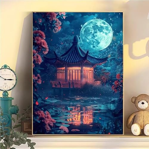 Landschaft Malen Nach Zahlen Erwachsene Groß XXL 65x85cm, Mond Malen Nach Zahlen Kinder ab 8 Jahre, DIY Paint by Numbers Geschenk Kreativ Set für Erwachsene, Mit 3 Feinen Pinsel und Acrylfarbe YH2-436 Landschaft Malen Nach Zahlen Erwachsene Groß XXL 65x85cm, Mond Malen Nach Zahlen Kinder ab 8 Jahre, DIY Paint by Numbers Geschenk Kreativ Set für Erwachsene, Mit 3 Feinen Pinsel und Acrylfarbe YH2-436 von Kazhxnng