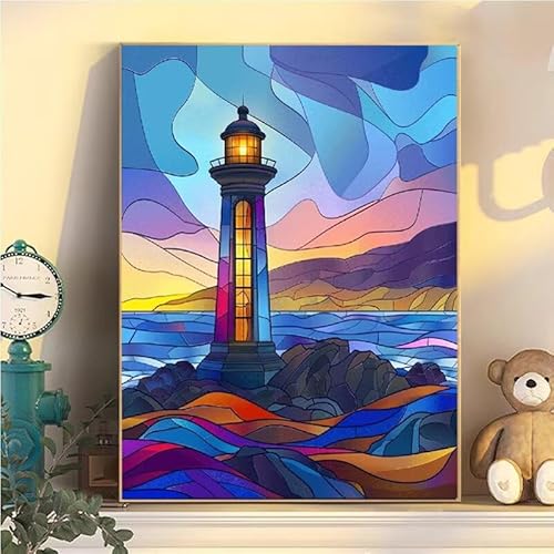 Leuchtturm Malen Nach Zahlen Erwachsene Groß XXL 90x120cm, Landschaft Malen Nach Zahlen Kinder ab 8 Jahre, DIY Paint by Numbers Kreativ Set für Erwachsene, Mit 3 Feinen Pinsel und Acrylfarbe YH2-60 Leuchtturm Malen Nach Zahlen Erwachsene Groß XXL 90x120cm, Landschaft Malen Nach Zahlen Kinder ab 8 Jahre, DIY Paint by Numbers Kreativ Set für Erwachsene, Mit 3 Feinen Pinsel und Acrylfarbe YH2-60 von Kazhxnng