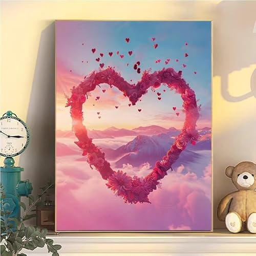 Liebe Malen Nach Zahlen Erwachsene Groß XXL 100x130cm, Kranz Malen Nach Zahlen Kinder ab 8 Jahre, DIY Paint by Numbers Geschenk Kreativ Set für Erwachsene, Mit 3 Feinen Pinsel und Acrylfarbe YH2-6 Liebe Malen Nach Zahlen Erwachsene Groß XXL 100x130cm, Kranz Malen Nach Zahlen Kinder ab 8 Jahre, DIY Paint by Numbers Geschenk Kreativ Set für Erwachsene, Mit 3 Feinen Pinsel und Acrylfarbe YH2-6 von Kazhxnng