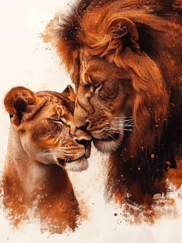 Löwe Diamond Painting Erwachsene, 5D DIY Tiere Diamant Painting Bilder für Kinder ab 8 Jahre, Malen nach Zahlen Diamant Anfänger, Daiments Bastelset Set Malerei Stickerei Geschenke 50x70cm F1-317 Löwe Diamond Painting Erwachsene, 5D DIY Tiere Diamant Painting Bilder für Kinder ab 8 Jahre, Malen nach Zahlen Diamant Anfänger, Daiments Bastelset Set Malerei Stickerei Geschenke 50x70cm F1-317 von Kazhxnng
