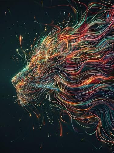 Löwe Diamond Painting Erwachsene, 5D DIY Tiere Diamant Painting Bilder für Kinder ab 8 Jahre, Malen nach Zahlen Diamant Anfänger, Daiments Bastelset Set Malerei Stickerei Geschenke 50x70cm F1-318 Löwe Diamond Painting Erwachsene, 5D DIY Tiere Diamant Painting Bilder für Kinder ab 8 Jahre, Malen nach Zahlen Diamant Anfänger, Daiments Bastelset Set Malerei Stickerei Geschenke 50x70cm F1-318 von Kazhxnng