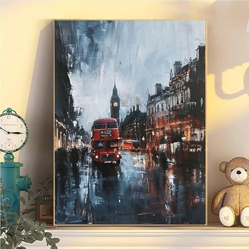 Malen Nach Zahlen Erwachsene Der Bus, Malen Nach Zahlen ab 9 Jahre Mädchen Big Ben, Paint by Numbers Adults Hobby Leinwand 50x70cm, DIY Bastelset Erwachsene Kinder, Mit 3 Pinseln und Acrylfarbe YH2-89 Malen Nach Zahlen Erwachsene Der Bus, Malen Nach Zahlen ab 9 Jahre Mädchen Big Ben, Paint by Numbers Adults Hobby Leinwand 50x70cm, DIY Bastelset Erwachsene Kinder, Mit 3 Pinseln und Acrylfarbe YH2-89 von Kazhxnng
