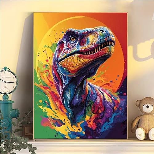 Malen Nach Zahlen Erwachsene Dinosaurier, Malen Nach Zahlen ab 9 Jahre Mädchen Tier, Paint by Numbers Adults Hobby Leinwand 65x85cm, DIY Bastelset Erwachsene Kinder, Mit 3 Pinseln, Acrylfarbe YH2-469 Malen Nach Zahlen Erwachsene Dinosaurier, Malen Nach Zahlen ab 9 Jahre Mädchen Tier, Paint by Numbers Adults Hobby Leinwand 65x85cm, DIY Bastelset Erwachsene Kinder, Mit 3 Pinseln, Acrylfarbe YH2-469 von Kazhxnng