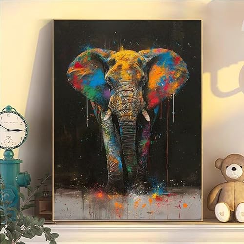 Malen Nach Zahlen Erwachsene Elefant, Malen Nach Zahlen ab 9 Jahre Mädchen Tier, Paint by Numbers Adults Hobby Leinwand 100x130cm, DIY Bastelset Erwachsene Kinder, Mit 3 Pinseln und Acrylfarbe YH2-45 Malen Nach Zahlen Erwachsene Elefant, Malen Nach Zahlen ab 9 Jahre Mädchen Tier, Paint by Numbers Adults Hobby Leinwand 100x130cm, DIY Bastelset Erwachsene Kinder, Mit 3 Pinseln und Acrylfarbe YH2-45 von Kazhxnng