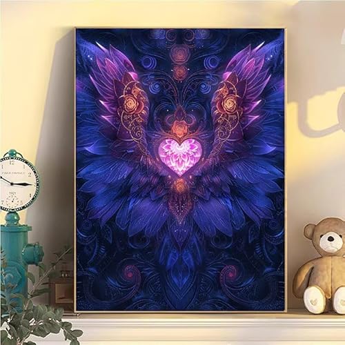 Malen Nach Zahlen Erwachsene Flügel, Malen Nach Zahlen ab 9 Jahre Mädchen Feder, Paint by Numbers Adults Hobby Leinwand 45x60cm, DIY Bastelset Erwachsene Kinder, Mit 3 Pinseln und Acrylfarbe YH2-29 Malen Nach Zahlen Erwachsene Flügel, Malen Nach Zahlen ab 9 Jahre Mädchen Feder, Paint by Numbers Adults Hobby Leinwand 45x60cm, DIY Bastelset Erwachsene Kinder, Mit 3 Pinseln und Acrylfarbe YH2-29 von Kazhxnng