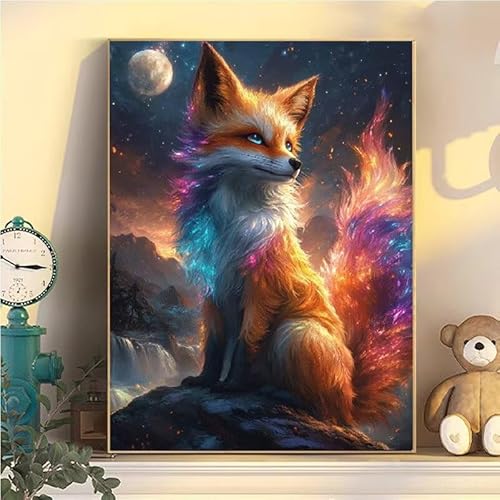 Malen Nach Zahlen Erwachsene Fuchs, Malen Nach Zahlen ab 9 Jahre Mädchen Mond, Paint by Numbers Adults Hobby Leinwand 70x90cm, DIY Bastelset Erwachsene Kinder, Mit 3 Pinseln und Acrylfarbe YH2-169 Malen Nach Zahlen Erwachsene Fuchs, Malen Nach Zahlen ab 9 Jahre Mädchen Mond, Paint by Numbers Adults Hobby Leinwand 70x90cm, DIY Bastelset Erwachsene Kinder, Mit 3 Pinseln und Acrylfarbe YH2-169 von Kazhxnng