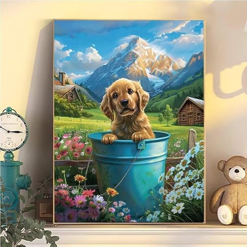 Malen Nach Zahlen Erwachsene Hund, Malen Nach Zahlen ab 9 Jahre Mädchen Blumen, Paint by Numbers Adults Hobby Leinwand 70x90cm, DIY Bastelset Erwachsene Kinder, Mit 3 Pinseln und Acrylfarbe YH2-117 Malen Nach Zahlen Erwachsene Hund, Malen Nach Zahlen ab 9 Jahre Mädchen Blumen, Paint by Numbers Adults Hobby Leinwand 70x90cm, DIY Bastelset Erwachsene Kinder, Mit 3 Pinseln und Acrylfarbe YH2-117 von Kazhxnng