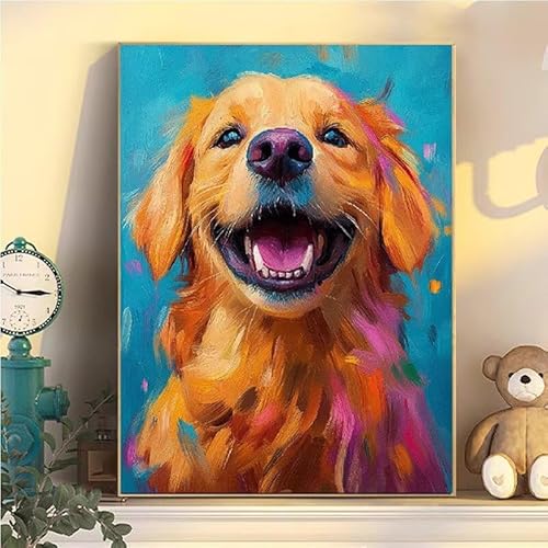 Malen Nach Zahlen Erwachsene Hund, Malen Nach Zahlen ab 9 Jahre Mädchen Tier, Paint by Numbers Adults Hobby Leinwand 65x85cm, DIY Bastelset Erwachsene Kinder, Mit 3 Pinseln und Acrylfarbe YH2-103 Malen Nach Zahlen Erwachsene Hund, Malen Nach Zahlen ab 9 Jahre Mädchen Tier, Paint by Numbers Adults Hobby Leinwand 65x85cm, DIY Bastelset Erwachsene Kinder, Mit 3 Pinseln und Acrylfarbe YH2-103 von Kazhxnng