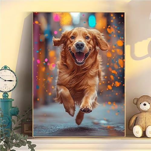 Malen Nach Zahlen Erwachsene Hund, Malen Nach Zahlen ab 9 Jahre Mädchen Tier, Paint by Numbers Adults Hobby Leinwand 65x85cm, DIY Bastelset Erwachsene Kinder, Mit 3 Pinseln und Acrylfarbe YH2-93 Malen Nach Zahlen Erwachsene Hund, Malen Nach Zahlen ab 9 Jahre Mädchen Tier, Paint by Numbers Adults Hobby Leinwand 65x85cm, DIY Bastelset Erwachsene Kinder, Mit 3 Pinseln und Acrylfarbe YH2-93 von Kazhxnng