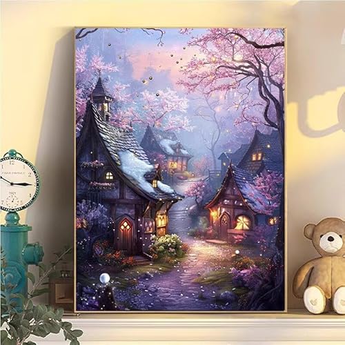 Malen Nach Zahlen Erwachsene Landschaft, Malen Nach Zahlen ab 9 Jahre Mädchen Kleine Stadt, Paint by Numbers Adults Hobby Leinwand 40x50cm, DIY Bastelset Erwachsene Kinder, Mit 3 Pinseln YH2-425 Malen Nach Zahlen Erwachsene Landschaft, Malen Nach Zahlen ab 9 Jahre Mädchen Kleine Stadt, Paint by Numbers Adults Hobby Leinwand 40x50cm, DIY Bastelset Erwachsene Kinder, Mit 3 Pinseln YH2-425 von Kazhxnng