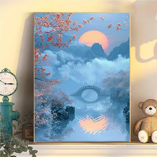 Malen Nach Zahlen Erwachsene Landschaft, Malen Nach Zahlen ab 9 Jahre Mädchen Mond, Paint by Numbers Adults Hobby Leinwand 30x40cm, DIY Bastelset Erwachsene Kinder, Mit 3 Pinseln, Acrylfarbe YH2-435 Malen Nach Zahlen Erwachsene Landschaft, Malen Nach Zahlen ab 9 Jahre Mädchen Mond, Paint by Numbers Adults Hobby Leinwand 30x40cm, DIY Bastelset Erwachsene Kinder, Mit 3 Pinseln, Acrylfarbe YH2-435 von Kazhxnng