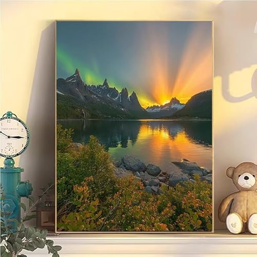 Malen Nach Zahlen Erwachsene Landschaft, Malen Nach Zahlen ab 9 Jahre Mädchen Natur, Paint by Numbers Adults Hobby Leinwand 80x100cm, DIY Bastelset Erwachsene Kinder, Mit 3 Pinseln, Acrylfarbe YH2-445 Malen Nach Zahlen Erwachsene Landschaft, Malen Nach Zahlen ab 9 Jahre Mädchen Natur, Paint by Numbers Adults Hobby Leinwand 80x100cm, DIY Bastelset Erwachsene Kinder, Mit 3 Pinseln, Acrylfarbe YH2-445 von Kazhxnng