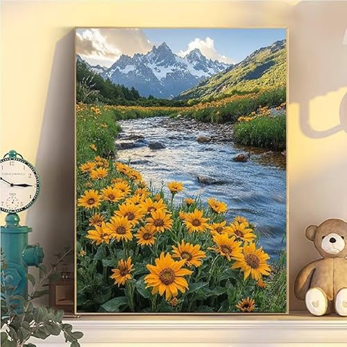 Malen Nach Zahlen Erwachsene Landschaft, Malen Nach Zahlen ab 9 Jahre Mädchen Sonnenblume, Paint by Numbers Adults Hobby Leinwand 35x45cm, DIY Bastelset Erwachsene Kinder, Mit 3 Pinseln YH2-421 Malen Nach Zahlen Erwachsene Landschaft, Malen Nach Zahlen ab 9 Jahre Mädchen Sonnenblume, Paint by Numbers Adults Hobby Leinwand 35x45cm, DIY Bastelset Erwachsene Kinder, Mit 3 Pinseln YH2-421 von Kazhxnng