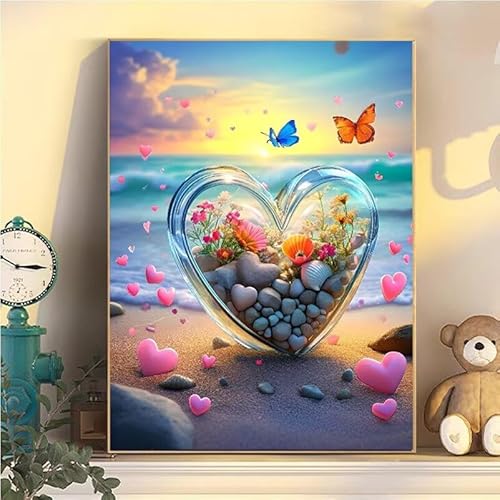 Malen Nach Zahlen Erwachsene Liebe, Malen Nach Zahlen ab 9 Jahre Mädchen Schmetterling, Paint by Numbers Adults Hobby Leinwand 50x70cm, DIY Bastelset Erwachsene Kinder, Mit 3 Pinseln, Acrylfarbe YH2-5 Malen Nach Zahlen Erwachsene Liebe, Malen Nach Zahlen ab 9 Jahre Mädchen Schmetterling, Paint by Numbers Adults Hobby Leinwand 50x70cm, DIY Bastelset Erwachsene Kinder, Mit 3 Pinseln, Acrylfarbe YH2-5 von Kazhxnng
