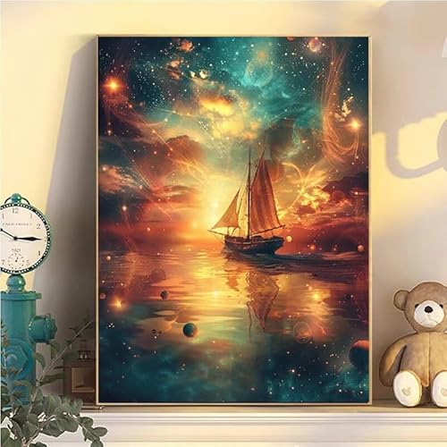 Malen Nach Zahlen Erwachsene Schiffchen, Malen Nach Zahlen ab 9 Jahre Mädchen See, Paint by Numbers Adults Hobby Leinwand 60x80cm, DIY Bastelset Erwachsene Kinder, Mit 3 Pinseln und Acrylfarbe YH2-35 Malen Nach Zahlen Erwachsene Schiffchen, Malen Nach Zahlen ab 9 Jahre Mädchen See, Paint by Numbers Adults Hobby Leinwand 60x80cm, DIY Bastelset Erwachsene Kinder, Mit 3 Pinseln und Acrylfarbe YH2-35 von Kazhxnng