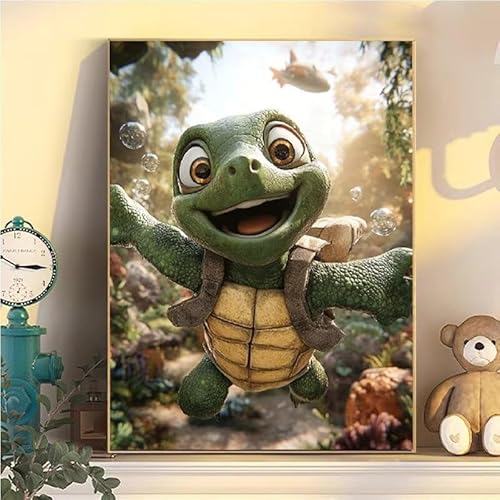 Malen Nach Zahlen Erwachsene Schildkröte, Malen Nach Zahlen ab 9 Jahre Mädchen Tier, Paint by Numbers Adults Hobby Leinwand 80x100cm, DIY Bastelset Erwachsene Kinder, Mit 3 Pinseln, Acrylfarbe YH2-133 Malen Nach Zahlen Erwachsene Schildkröte, Malen Nach Zahlen ab 9 Jahre Mädchen Tier, Paint by Numbers Adults Hobby Leinwand 80x100cm, DIY Bastelset Erwachsene Kinder, Mit 3 Pinseln, Acrylfarbe YH2-133 von Kazhxnng