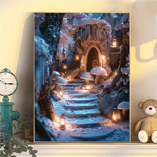 Malen Nach Zahlen Erwachsene Schloss, Malen Nach Zahlen ab 9 Jahre Mädchen Pilz, Paint by Numbers Adults Hobby Leinwand 90x120cm, DIY Bastelset Erwachsene Kinder, Mit 3 Pinseln und Acrylfarbe YH2-23 Malen Nach Zahlen Erwachsene Schloss, Malen Nach Zahlen ab 9 Jahre Mädchen Pilz, Paint by Numbers Adults Hobby Leinwand 90x120cm, DIY Bastelset Erwachsene Kinder, Mit 3 Pinseln und Acrylfarbe YH2-23 von Kazhxnng