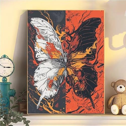 Malen Nach Zahlen Erwachsene Schmetterling, Malen Nach Zahlen ab 9 Jahre Mädchen Tier, Paint by Numbers Adults Hobby Leinwand 100x130cm, DIY Bastelset Erwachsene Kinder Geschenke Mit 3 Pinseln YH2-173 Malen Nach Zahlen Erwachsene Schmetterling, Malen Nach Zahlen ab 9 Jahre Mädchen Tier, Paint by Numbers Adults Hobby Leinwand 100x130cm, DIY Bastelset Erwachsene Kinder Geschenke Mit 3 Pinseln YH2-173 von Kazhxnng