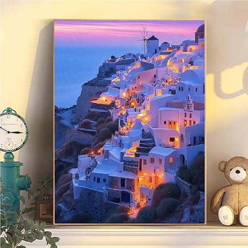 Malen Nach Zahlen Erwachsene Stadt, Malen Nach Zahlen ab 9 Jahre Mädchen Landschaft, Paint by Numbers Adults Hobby Leinwand 60x80cm, DIY Bastelset Erwachsene Kinder, Mit 3 Pinseln, Acrylfarbe YH2-27 Malen Nach Zahlen Erwachsene Stadt, Malen Nach Zahlen ab 9 Jahre Mädchen Landschaft, Paint by Numbers Adults Hobby Leinwand 60x80cm, DIY Bastelset Erwachsene Kinder, Mit 3 Pinseln, Acrylfarbe YH2-27 von Kazhxnng