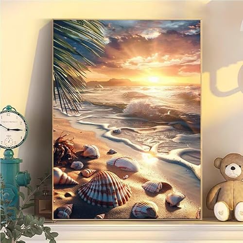 Malen Nach Zahlen Erwachsene Strand, Malen Nach Zahlen ab 9 Jahre Mädchen Hülse, Paint by Numbers Adults Hobby Leinwand 65x85cm, DIY Bastelset Erwachsene Kinder, Mit 3 Pinseln und Acrylfarbe YH2-143 Malen Nach Zahlen Erwachsene Strand, Malen Nach Zahlen ab 9 Jahre Mädchen Hülse, Paint by Numbers Adults Hobby Leinwand 65x85cm, DIY Bastelset Erwachsene Kinder, Mit 3 Pinseln und Acrylfarbe YH2-143 von Kazhxnng