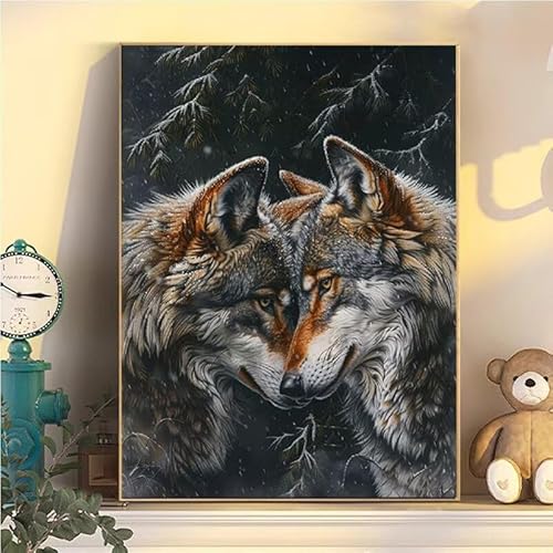 Malen Nach Zahlen Erwachsene Wolf, Malen Nach Zahlen ab 9 Jahre Mädchen Tier, Paint by Numbers Adults Hobby Leinwand 90x120cm, DIY Bastelset Erwachsene Kinder, Mit 3 Pinseln und Acrylfarbe YH2-471 Malen Nach Zahlen Erwachsene Wolf, Malen Nach Zahlen ab 9 Jahre Mädchen Tier, Paint by Numbers Adults Hobby Leinwand 90x120cm, DIY Bastelset Erwachsene Kinder, Mit 3 Pinseln und Acrylfarbe YH2-471 von Kazhxnng