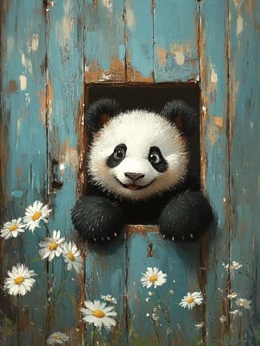 Panda Diamond Painting Erwachsene, 5D DIY Blume Diamant Painting Bilder für Kinder ab 8 Jahre, Malen nach Zahlen Diamant Anfänger, Daiments Bastelset Set Malerei Stickerei Geschenke 45x60cm F1-415 Panda Diamond Painting Erwachsene, 5D DIY Blume Diamant Painting Bilder für Kinder ab 8 Jahre, Malen nach Zahlen Diamant Anfänger, Daiments Bastelset Set Malerei Stickerei Geschenke 45x60cm F1-415 von Kazhxnng