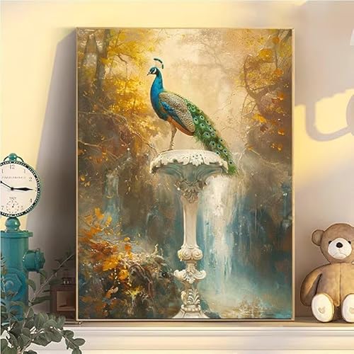 Pfau Malen Nach Zahlen Erwachsene Groß XXL 65x85cm, Landschaft Malen Nach Zahlen Kinder ab 8 Jahre, DIY Paint by Numbers Geschenk Kreativ Set für Erwachsene, Mit 3 Feinen Pinsel und Acrylfarbe YH2-468 Pfau Malen Nach Zahlen Erwachsene Groß XXL 65x85cm, Landschaft Malen Nach Zahlen Kinder ab 8 Jahre, DIY Paint by Numbers Geschenk Kreativ Set für Erwachsene, Mit 3 Feinen Pinsel und Acrylfarbe YH2-468 von Kazhxnng