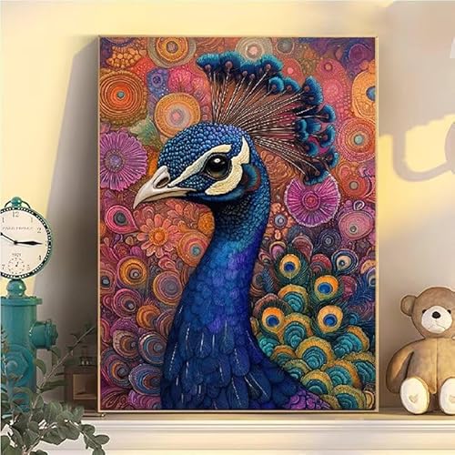Pfau Malen Nach Zahlen Erwachsene Groß XXL 70x90cm, Tier Malen Nach Zahlen Kinder ab 8 Jahre, DIY Paint by Numbers Geschenk Kreativ Set für Erwachsene, Mit 3 Feinen Pinsel und Acrylfarbe Deko YH2-462 Pfau Malen Nach Zahlen Erwachsene Groß XXL 70x90cm, Tier Malen Nach Zahlen Kinder ab 8 Jahre, DIY Paint by Numbers Geschenk Kreativ Set für Erwachsene, Mit 3 Feinen Pinsel und Acrylfarbe Deko YH2-462 von Kazhxnng