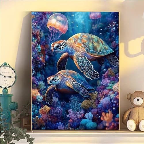Schildkröte Malen Nach Zahlen Erwachsene Groß XXL 90x120cm, Tier Malen Nach Zahlen Kinder ab 8 Jahre, DIY Paint by Numbers Kreativ Set für Erwachsene, Mit 3 Feinen Pinsel und Acrylfarbe YH2-136 Schildkröte Malen Nach Zahlen Erwachsene Groß XXL 90x120cm, Tier Malen Nach Zahlen Kinder ab 8 Jahre, DIY Paint by Numbers Kreativ Set für Erwachsene, Mit 3 Feinen Pinsel und Acrylfarbe YH2-136 von Kazhxnng
