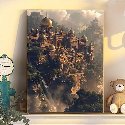 Schloss Malen Nach Zahlen Erwachsene Groß XXL 100x130cm, Landschaft Malen Nach Zahlen Kinder ab 8 Jahre, DIY Paint by Numbers Kreativ Set für Erwachsene, Mit 3 Feinen Pinsel und Acrylfarbe YH2-22 Schloss Malen Nach Zahlen Erwachsene Groß XXL 100x130cm, Landschaft Malen Nach Zahlen Kinder ab 8 Jahre, DIY Paint by Numbers Kreativ Set für Erwachsene, Mit 3 Feinen Pinsel und Acrylfarbe YH2-22 von Kazhxnng