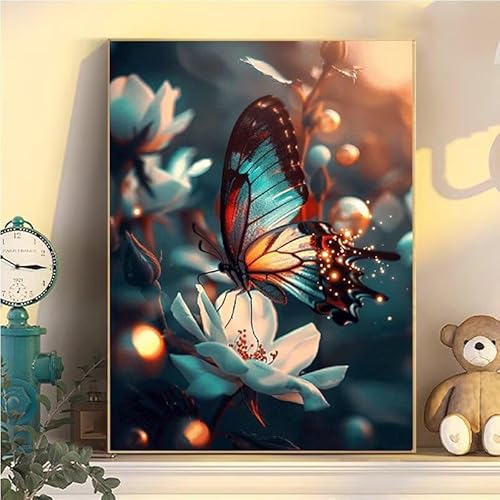 Schmetterling Malen Nach Zahlen Erwachsene Groß XXL 90x120cm, Blume Malen Nach Zahlen Kinder ab 8 Jahre, DIY Paint by Numbers Kreativ Set für Erwachsene, Mit 3 Feinen Pinsel und Acrylfarbe YH2-176 Schmetterling Malen Nach Zahlen Erwachsene Groß XXL 90x120cm, Blume Malen Nach Zahlen Kinder ab 8 Jahre, DIY Paint by Numbers Kreativ Set für Erwachsene, Mit 3 Feinen Pinsel und Acrylfarbe YH2-176 von Kazhxnng