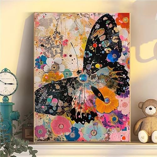 Schmetterling Malen Nach Zahlen Erwachsene Groß XXL 90x120cm, Tier Malen Nach Zahlen Kinder ab 8 Jahre, DIY Paint by Numbers Kreativ Set für Erwachsene, Mit 3 Feinen Pinsel und Acrylfarbe YH2-172 Schmetterling Malen Nach Zahlen Erwachsene Groß XXL 90x120cm, Tier Malen Nach Zahlen Kinder ab 8 Jahre, DIY Paint by Numbers Kreativ Set für Erwachsene, Mit 3 Feinen Pinsel und Acrylfarbe YH2-172 von Kazhxnng