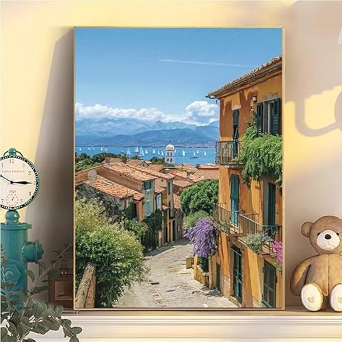 Strand Malen Nach Zahlen Erwachsene Groß XXL 100x130cm, Häuser Malen Nach Zahlen Kinder ab 8 Jahre, DIY Paint by Numbers Geschenk Kreativ Set für Erwachsene, Mit 3 Feinen Pinsel und Acrylfarbe YH2-146 Strand Malen Nach Zahlen Erwachsene Groß XXL 100x130cm, Häuser Malen Nach Zahlen Kinder ab 8 Jahre, DIY Paint by Numbers Geschenk Kreativ Set für Erwachsene, Mit 3 Feinen Pinsel und Acrylfarbe YH2-146 von Kazhxnng