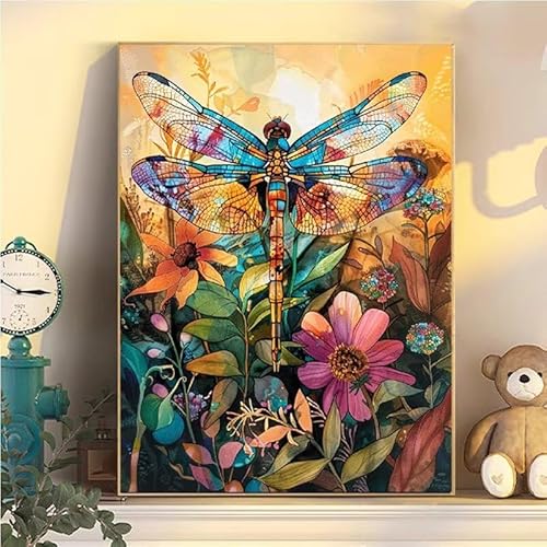 Tier Malen Nach Zahlen Erwachsene Groß XXL 80x100cm, Libelle Malen Nach Zahlen Kinder ab 8 Jahre, DIY Paint by Numbers Geschenk Kreativ Set für Erwachsene, Mit 3 Feinen Pinsel und Acrylfarbe YH2-68 Tier Malen Nach Zahlen Erwachsene Groß XXL 80x100cm, Libelle Malen Nach Zahlen Kinder ab 8 Jahre, DIY Paint by Numbers Geschenk Kreativ Set für Erwachsene, Mit 3 Feinen Pinsel und Acrylfarbe YH2-68 von Kazhxnng