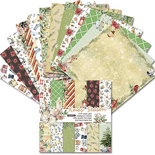 Scrapbooking Papier Motivpapier Dekopapier Scrapbook Muster Papierblock Gemustertes Karton Mit Vintage Design Winter Weihnachten Thema Sammelalbum Für DIY Handwerk Foto Hintergrund Deko Scrapbooking Papier Motivpapier Dekopapier Scrapbook Muster Papierblock Gemustertes Karton Mit Vintage Design Winter Weihnachten Thema Sammelalbum Für DIY Handwerk Foto Hintergrund Deko von Kbsin212