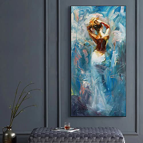 Abstrakte Kunst Figur Frau Ölgemälde auf Leinwand Wandkunst Poster Drucke Wandbilder für Wohnzimmer Heimdekoration 60 x 80 cm ohne Rahmen Abstrakte Kunst Figur Frau Ölgemälde auf Leinwand Wandkunst Poster Drucke Wandbilder für Wohnzimmer Heimdekoration 60 x 80 cm ohne Rahmen von DMSC