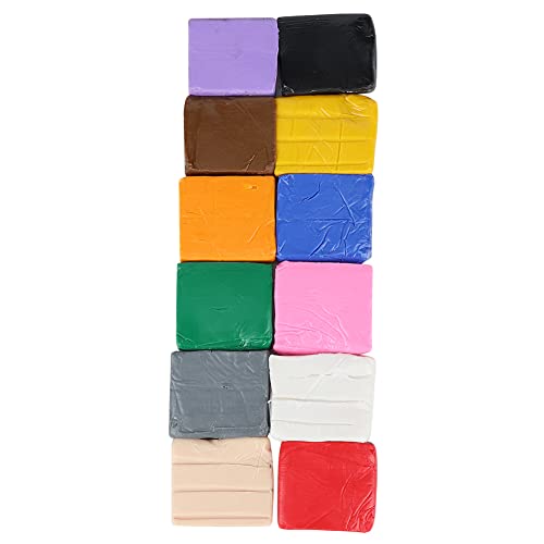 12 Farben Tonset Tonspielzeug Modelliermasse Lernen Für Kinder, Ideales Geschenk Für Kinder Und Erwachsene ﻿ von Kcabrtet