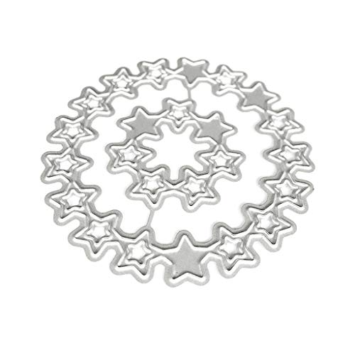 Kcibyvx Stanzmaschine Stanzschablone, Kreis Stern Scrapbooking Stanzschablonen Stanzformen Prägeschablonen Papier Handwerk Deko Festival Weihnachten Geburtstag Karten Geschenk Kcibyvx Stanzmaschine Stanzschablone, Kreis Stern Scrapbooking Stanzschablonen Stanzformen Prägeschablonen Papier Handwerk Deko Festival Weihnachten Geburtstag Karten Geschenk von Kcibyvx