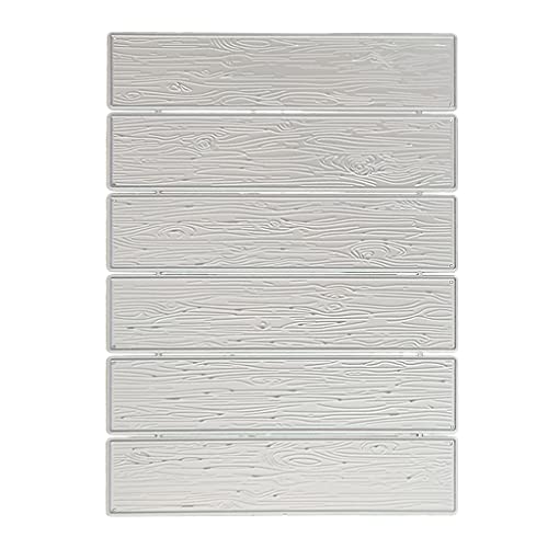 Kcibyvx Stanzschablone, Holz Textur Metall Stanzformen Schablone DIY Scrapbook Album Papierkartenvorlage von Kcibyvx